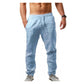 🏆VENTE DERNIÈRE JOURNÉE -60%🔥 Pantalon Décontracté en Lin À Cordon pour Homme