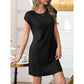 -50% Exclusif | Robe Décontractée en Coton Mélangé | Col Rond Respirant & Manches Courtes | Coupe Ample Robe Midi Été Femme