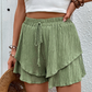📢📢-50% !! ⏰Short Fluide à Volants Superposés pour Femme