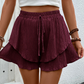 📢📢-50% !! ⏰Short Fluide à Volants Superposés pour Femme