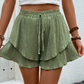 📢📢-50% !! ⏰Short Fluide à Volants Superposés pour Femme
