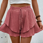 📢📢-50% !! ⏰Short Fluide à Volants Superposés pour Femme