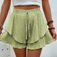 📢📢-50% !! ⏰Short Fluide à Volants Superposés pour Femme