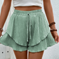 📢📢-50% !! ⏰Short Fluide à Volants Superposés pour Femme