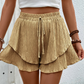 📢📢-50% !! ⏰Short Fluide à Volants Superposés pour Femme