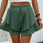 📢📢-50% !! ⏰Short Fluide à Volants Superposés pour Femme