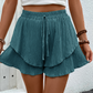 📢📢-50% !! ⏰Short Fluide à Volants Superposés pour Femme