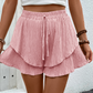 📢📢-50% !! ⏰Short Fluide à Volants Superposés pour Femme