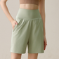 Short de Sport Femme Taille Haute Coupe Ample pour la Course