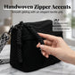 🎁 Nouveautés 2026 −60% 💥 Sac Bandoulière Vintage Grande Capacité pour Femme – Tissu Côtelé, Multi-Zip, Bandoulière Géométrique 🌿