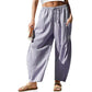 | ⏰ -50% – Léger & Économique 🌊✨ Pantalon Large d'Été Fluide – Respirant & Poches ! | Parfait pour la Plage ou le Style Vacances 🏖️☀️