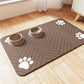 Tapis de Gamelle pour Animaux Facile à Nettoyer
