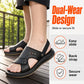👡 50% DE RÉDUCTION ! ✨ Sandales en cuir pour homme 2 en 1 – Polyvalentes pour l'extérieur et la plage – Cuir véritable, semelle flexible et confort optimal – Parfaites pour les journées chaudes et un look décontracté ☀️🌊