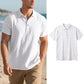 📢📢-50% !! ⏰Chemise Homme Lin Respirante Manches Courtes Col Boutonné