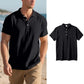 📢📢-50% !! ⏰Chemise Homme Lin Respirante Manches Courtes Col Boutonné