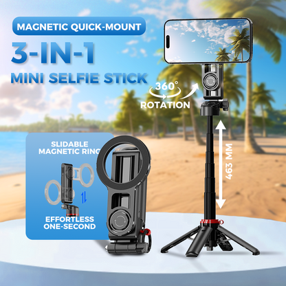 🔥2026 NOUVELLE VENTE -50% OFF😍Mini perche à selfie magnétique 3 en 1