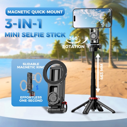🔥2026 NOUVELLE VENTE -50% OFF😍Mini perche à selfie magnétique 3 en 1