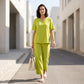 💃✨ 50% DE RÉDUCTION – Ensemble Haut Col V & Pantalon Large pour Femme – Style Effortless, Élégance Instantanée ! | Col V Flatteur + Pantalon Fluide | Ensemble Assorti Prêt-à-Porter 👚👖