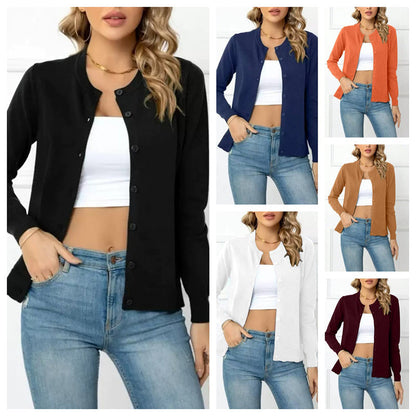 Cardigan Classique Col Rond pour Femme