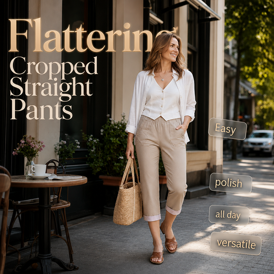 📢📢50% DE RÉDUCTION !! ⏰Pantalon Casual Slim Fit Raccourci Femme