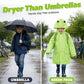 🐸 -50% ! Poncho de Pluie Enfant Style Grenouille ☔️ – Imperméable, Léger & Compatible Sac à Dos