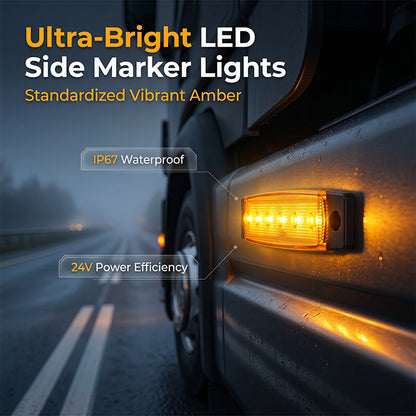 Feux de Gabarit LED pour Camions – Lot de 10