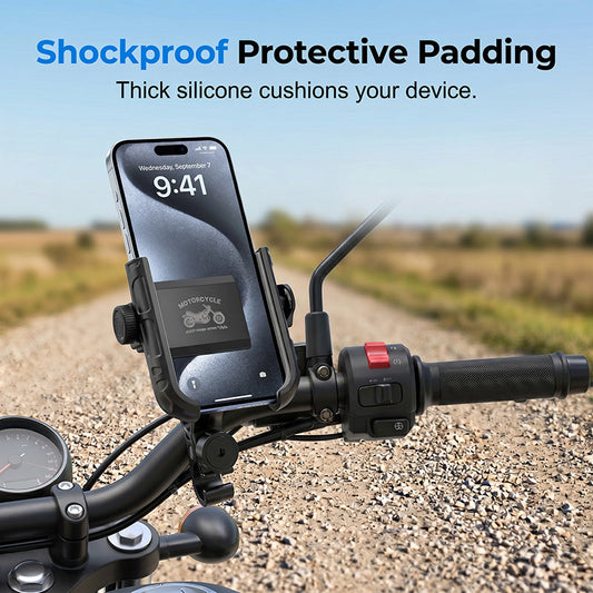 📱 50% DE RÉDUCTION 🎉 Support téléphone vélo – Dégagement rapide & anti-chocs – SecureLock, maintien sûr – idéal pour les cyclistes urbains ou sportifs 🚴‍♂️🛡️🔒