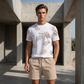 Ensemble 2 Pièces Imprimé Homme – T-Shirt & Short d'Été