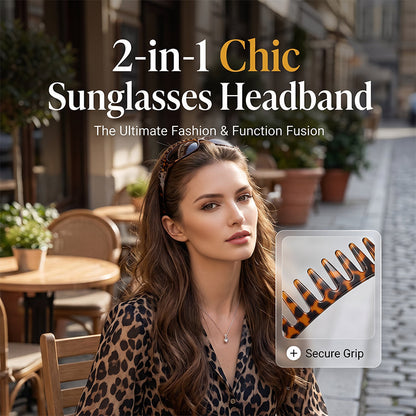 📢📢50% DE RÉDUCTION !! ⏰Lunettes de Soleil Carrées à Monture Peigne Créative🕶️☀️