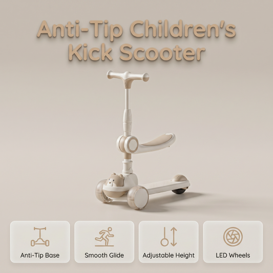 🛴 60% DE RÉDUCTION ! ✨ Trottinette pour Enfant avec Roues Lumineuses – Robuste & Sûre – Idéale pour l'Activité Physique – Conduite Douce & Effets Lumineux Colorés 🌈💨✨
