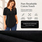 👚 50% DE RÉDUCTION ✨ Blouse plissée col V – Détails délicats & coupe décontractée – Parfaite pour le travail ou le week-end – féminine et confortable 🌸💼🌿