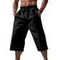⏰ 50 % de réduction – Offre limitée dans le temps 🌿 Pantalon en lin pour homme, longueur 7/8 ☀️ Ample, respirant et idéal pour l'été et les loisirs