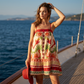 🎉 OFFRE LIMITÉE 50% DE RÉDUCTION ! 👗 Robe d'Été Imprimée à Bretelles pour Femme – Robe d'été Fluide et Légère au Charme Vacances 🌸
