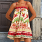 🎉 OFFRE LIMITÉE 50% DE RÉDUCTION ! 👗 Robe d'Été Imprimée à Bretelles pour Femme – Robe d'été Fluide et Légère au Charme Vacances 🌸