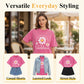 👗 50 % DE RÉDUCTION ! 🌸T-Shirt Unisexe Imprimé Marguerite Vintage Lavé Coupe Ample