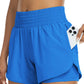 🌸 -50% MAINTENANT ! 🌸 Short de Yoga Athlétique Femme Double Couche - Short de Gym