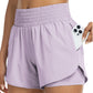 🌸 -50% MAINTENANT ! 🌸 Short de Yoga Athlétique Femme Double Couche - Short de Gym