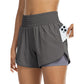 🌸 -50% MAINTENANT ! 🌸 Short de Yoga Athlétique Femme Double Couche - Short de Gym