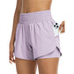 🌸 -50% MAINTENANT ! 🌸 Short de Yoga Athlétique Femme Double Couche - Short de Gym
