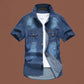 👕 -50% MAINTENANT ! 💙 Chemise Jean Lavé Homme – Charme Rugged, Tissu Doux Lavé & Style Polyvalent – Parfaite pour les Sorties Casual & les Looks Superposés du Week-end 🌿