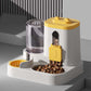 🐱 50% DE RÉDUCTION ! 🍽️ Distributeur Automatique 2-en-1 Nourriture & Eau – PP – Gravité & Siphon – 2,3 L + 1 L for Chiens & Chats