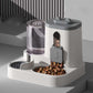 🐱 50% DE RÉDUCTION ! 🍽️ Distributeur Automatique 2-en-1 Nourriture & Eau – PP – Gravité & Siphon – 2,3 L + 1 L for Chiens & Chats