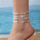 🌸 -50% MAINTENANT ! 🌸 Bracelet de Cheville Été Délicat & Bracelet de Plage ✨