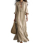 🌸 50% DE RÉDUCTION! 👗 Robe Maxi Étagée Col V Volantée – Tissu léger, coupe aérienne & polyvalente – 5 coloris, tailles S–2XL – Parfaite pour l'été, la plage & les soirées ✨