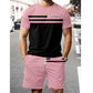👕 50% DE RÉDUCTION! 🩳 Ensemble 2 pièces décontracté pour homme – T-shirt manches courtes & short à cordon – Respirant, confortable & parfait pour le quotidien ☀️