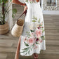 👗 50% DE RÉDUCTION! 🌸 Robe Femme à Col V Imprimé Floral avec Fente – Tissu léger, coupe flatteuse & fente élégante – Idéale pour l'été, les vacances & les soirées ☀️