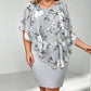 🦋💃🌺 -50% ! Robe bodycon à cape – Cape avantageuse, silhouette élancée.