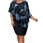 🦋💃🌺 -50% ! Robe bodycon à cape – Cape avantageuse, silhouette élancée.