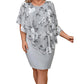 🦋💃🌺 -50% ! Robe bodycon à cape – Cape avantageuse, silhouette élancée.