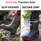 👢 PROMO FLASH 50% DE RÉDUCTION ! 🌧 Bottes de Pluie Étanches Unisex – Mi-Mollet, Semelle Antidérapante, Coque Résistante à l’Usure, Facile à Nettoyer, Noir Rouge/Beige/Noir, Tailles 36-45 🏆